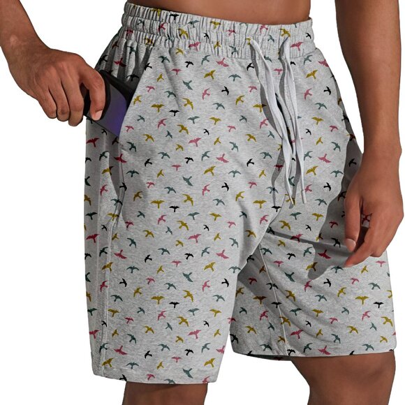 3-Pack Men's Terry Knit Printed Athletic Bottoms w/ Elastic Waistband & Pockets - Picture 5 of 16